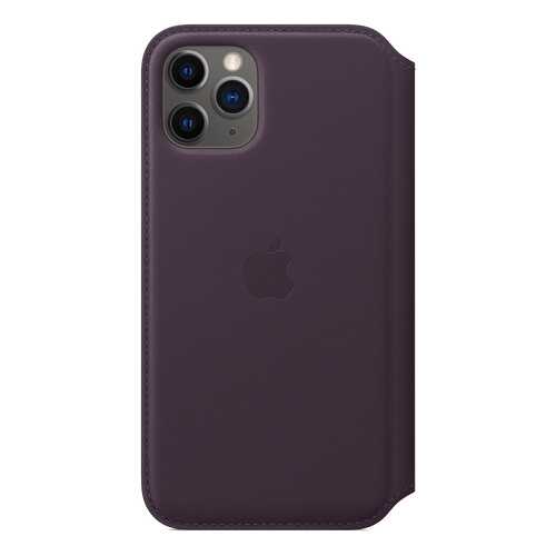 Чехол Apple для iPhone 11 Pro Leather Folio - Aubergine в Связной