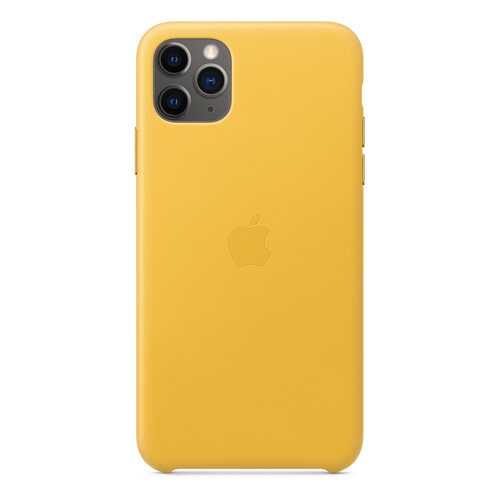 Чехол Apple для iPhone 11 Pro Max Leather Case - Meyer Lemon в Связной