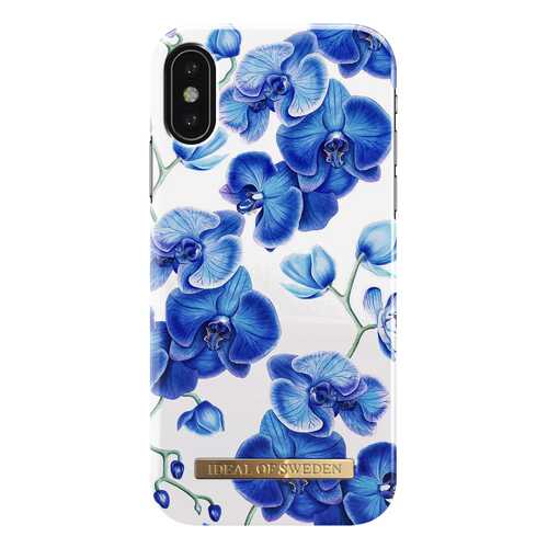 Чехол Apple iDea Blue Orchid для iPhone X бело-синий IDFCS17-I8-64 в Связной