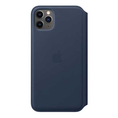 Чехол Apple Leather Folio Deep Sea Blue для смартфона iPhone 11 Pro Max (MY1P2ZM/A) в Связной