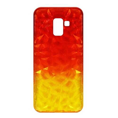 Чехол Crystal Krutoff для Samsung Galaxy A8+ (SM-A730) Yellow/Red в Связной