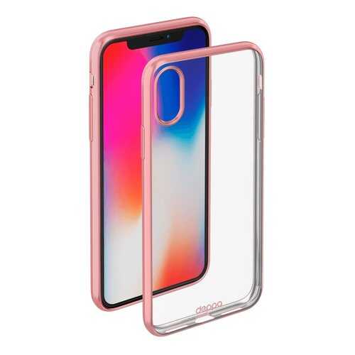 Чехол Deppa Gel Plus Case матовый для Apple iPhone X Rose gold в Связной