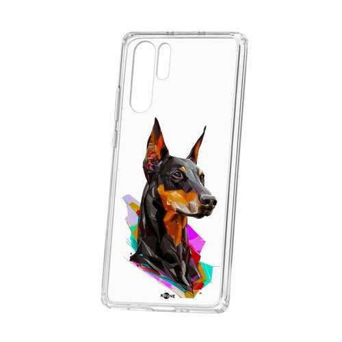 Чехол Huawei P30 Pro Kruche Print Доберман в Связной