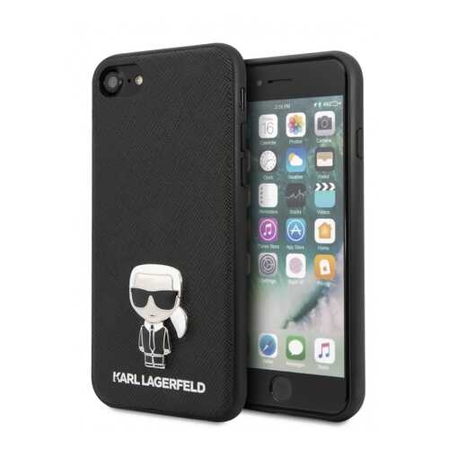 Чехол Karl Lagerfeld PU Leather Saffiano Iconik для iPhone 7/8/SE 2020 (Black) в Связной