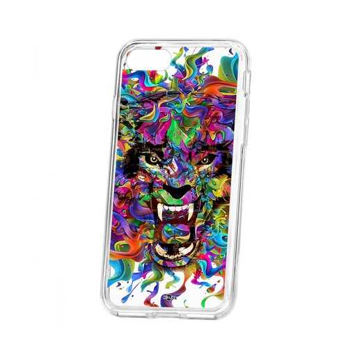 Чехол Kruche Apple iPhone 7 Print Colored beast в Связной