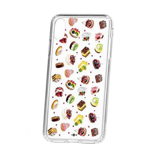 Чехол Kruche Apple iPhone XS Max Print Cake в Связной