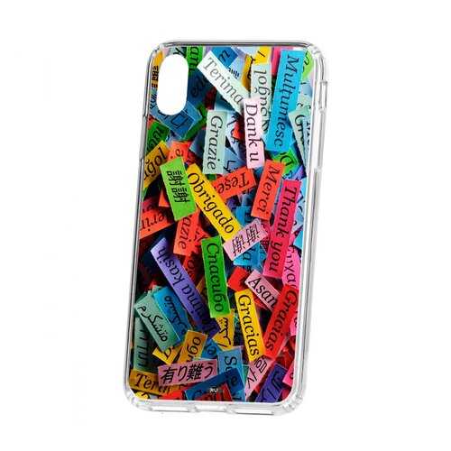 Чехол Kruche Apple iPhone XS Max Print Thank you в Связной