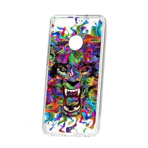 Чехол Kruche Huawei Honor 9 Lite Print Colored beast в Связной