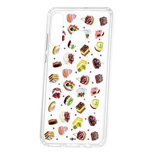 Чехол Kruche Huawei P30 Lite Print Cake в Связной