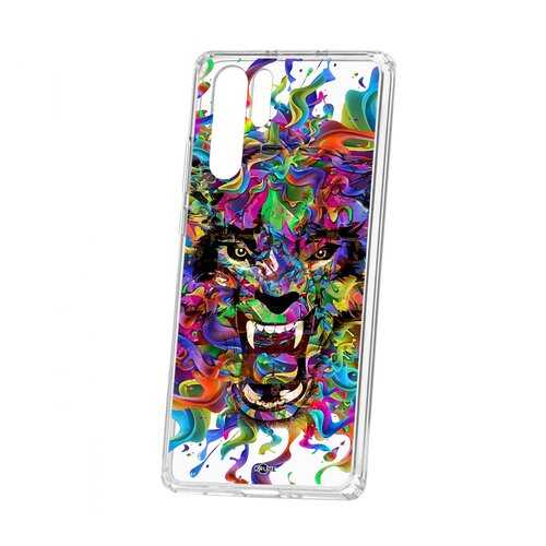 Чехол Kruche Huawei P30 Pro Print Colored beast в Связной