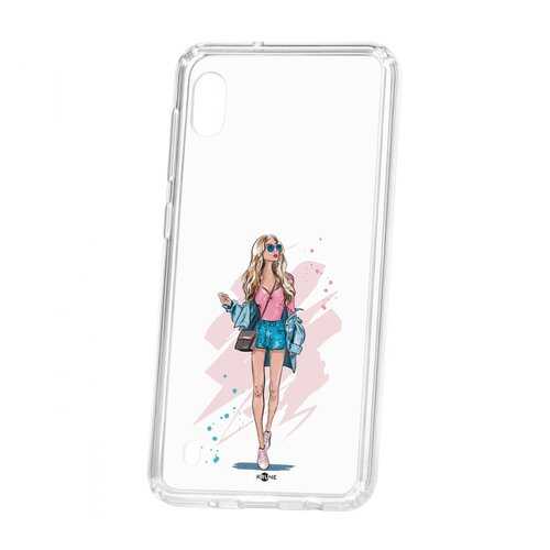 Чехол Kruche Samsung Galaxy A10 2019 Print Fashion Girl в Связной