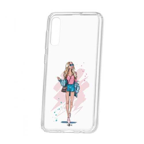 Чехол Kruche Samsung Galaxy A50 2019 Print Fashion Girl в Связной