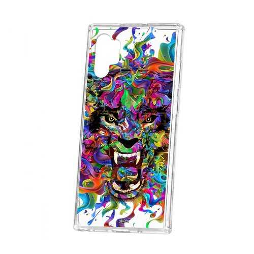 Чехол Kruche Samsung Galaxy Note 10+ Print Colored beast в Связной