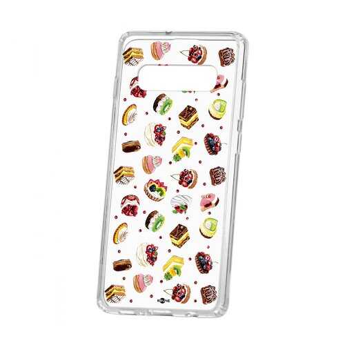 Чехол Kruche Samsung Galaxy S10+ Print Cake в Связной