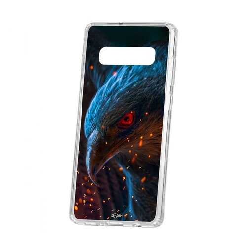 Чехол Kruche Samsung Galaxy S10+ Print Орел в Связной