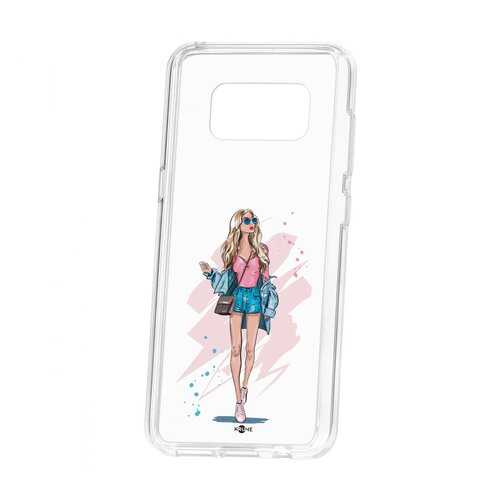 Чехол Kruche Samsung Galaxy S8 Print Fashion Girl в Связной