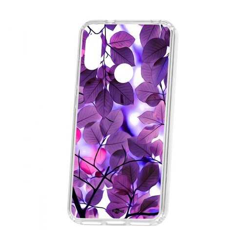 Чехол Kruche Xiaomi Redmi 6 Pro Print Purple leaves в Связной