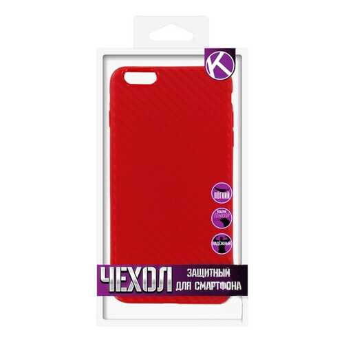 Чехол Krutoff для iPhone 6 Plus Red в Связной