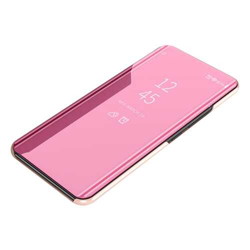 Чехол MyPads для Samsung Galaxy J3 Prime Clear View J3 (2017) SM-J330F Cover Pink в Связной