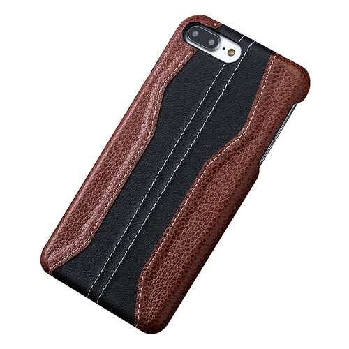 Чехол MyPads Premium для iPhone 7 Plus Black/Brown в Связной