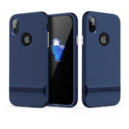 Чехол накладка Rock Royce Series для Apple iPhone X/Xs Blue в Связной