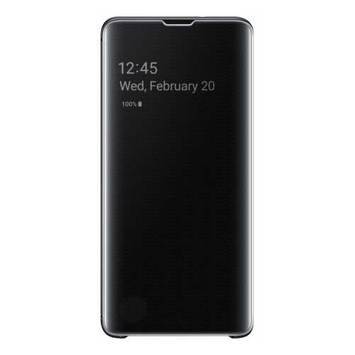 Чехол Samsung Clear View Cover для Galaxy S10 Black в Связной