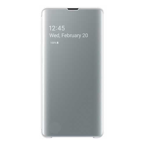 Чехол Samsung Clear View Cover для Galaxy S10 Plus White в Связной