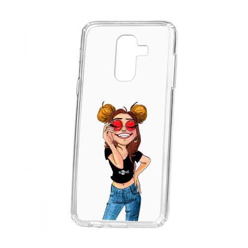 Чехол Samsung Galaxy A6 Plus (2018) Kruche Print Smiling в Связной