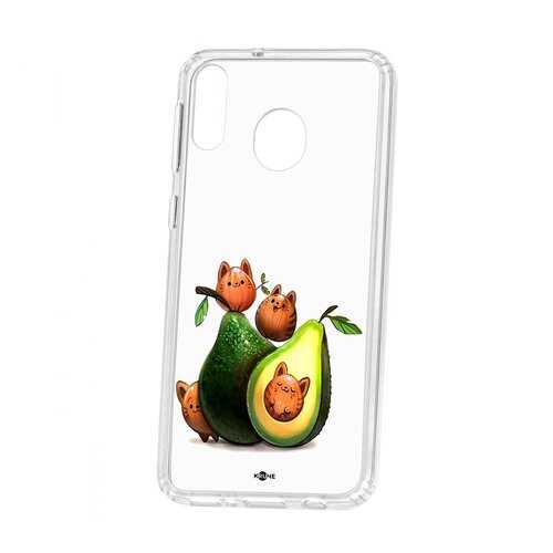 Чехол Samsung Galaxy M20 Kruche Print Авокотики в Связной