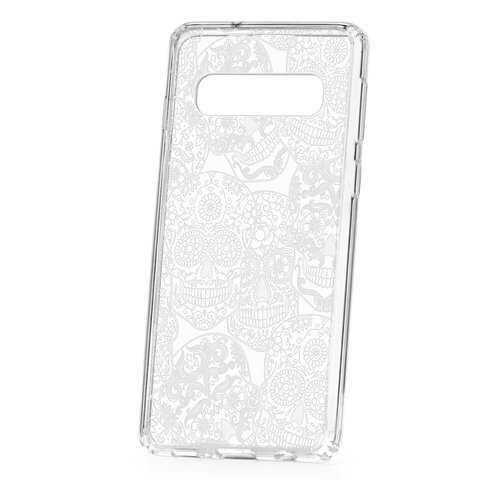 Чехол Samsung Galaxy S10 Kruche Print Skull White в Связной