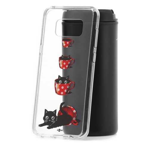 Чехол Samsung Galaxy S8 Plus Kruche Print Котенок в чашке в Связной