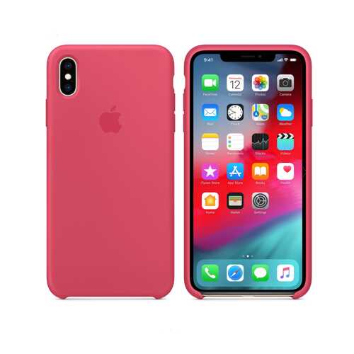 Чехол Silicone Case для Apple iPhone XS Max Hibiscus Гибискус (MWA1LFE/A) в Связной