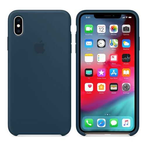 Чехол Silicone Case для Apple iPhone XS Max Pacific Green (MWF80FE/A) в Связной