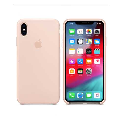 Чехол Silicone Case для Apple iPhone XS Max Pink Sand Pink песок (MWB10FE/A) в Связной