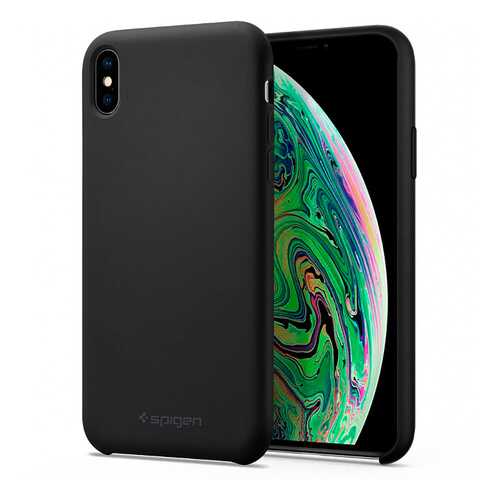 Чехол Spigen Silicone Fit (065CS25653) для iPhone XS Max (Black) в Связной