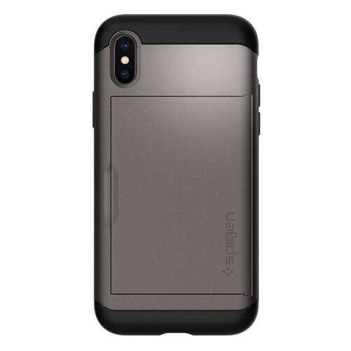 Чехол Spigen Slim Armor CS для Apple iPhone X Gunmetal в Связной