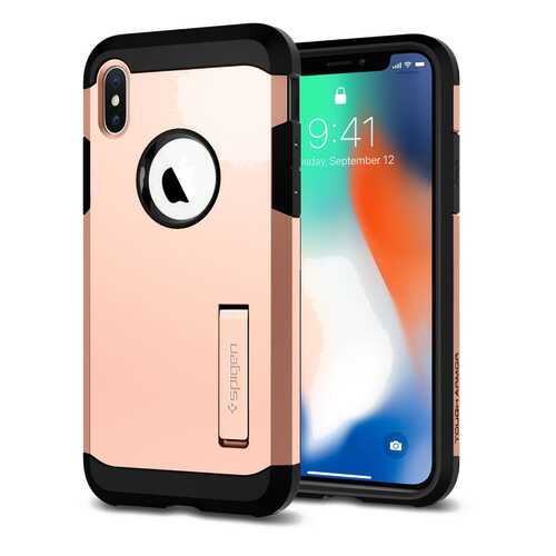 Чехол Spigen Tough Armor для Apple Apple iPhone X Blush Gold (057CS22162) в Связной