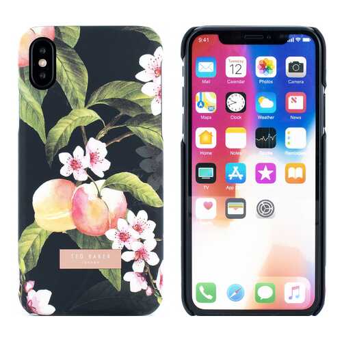 Чехол Ted Baker для iPhone Х/XS Peach Blossom Black в Связной