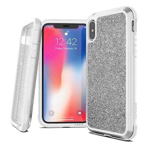 Чехол X-Doria Defense Lux для Apple iPhone Xs Max White glitter в Связной