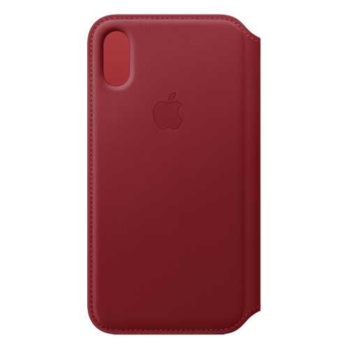 Кейс для iPhone Apple Folio XS кожаный красный MRWX2ZM/A в Связной