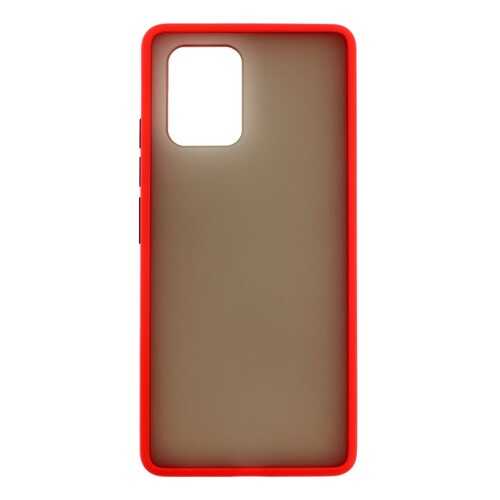 Накладка Zibelino Plastic Matte для Samsung Galaxy S10 Lite (оливковая окантовка) в Связной