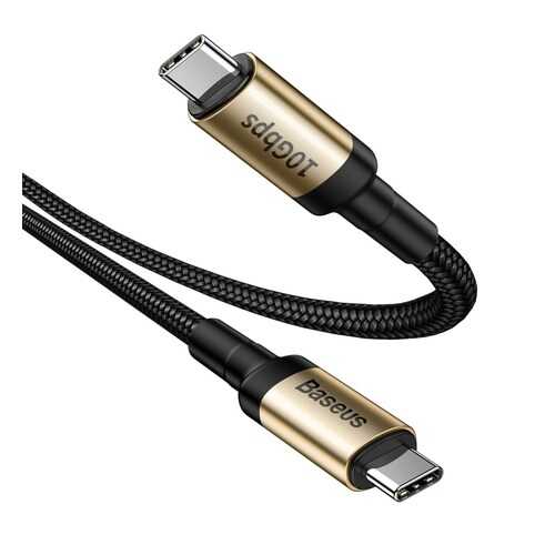 Кабель Baseus Cafule series cable Type-C PD3.1 Gen2 100W (20V/5A) 1м Black/Gold в Связной