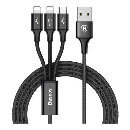 Кабель Baseus Rapid Lightning 1.2m Black в Связной