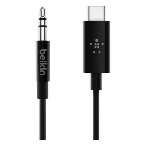 Кабель Belkin Rockstar 3.5mm/Type-C 0.9м (7U079bt03-BLK) в Связной