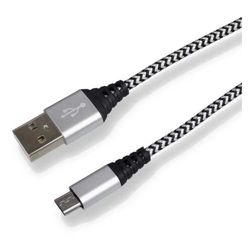 Кабель Navitoch JL-M044 microUSB 2A 1.8 м Black/White в Связной