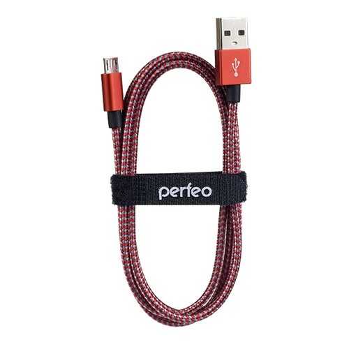 Кабель Perfeo USB2.0 A вилка - Micro USB вилка, красно-белый, длина 3 м. (U4804) в Связной