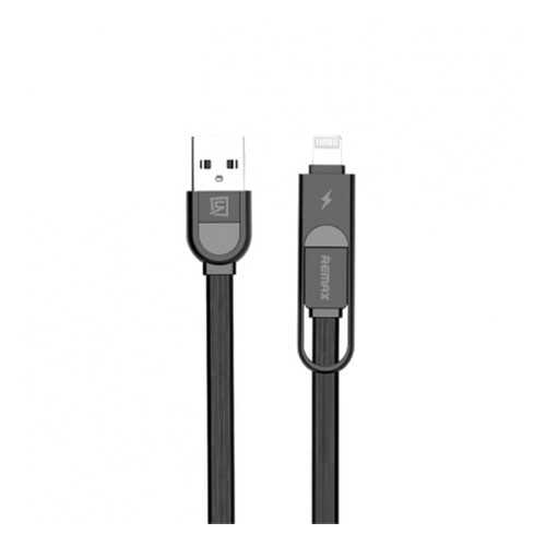 Кабель Remax RC-033T Lightning/microUSB 1м Black в Связной