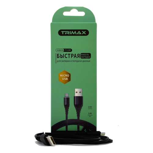 Кабель Trimax Micro-USB T11M 1m Black в Связной