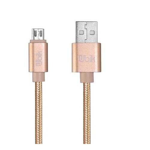 Кабель Ubik USB - microUSB (UM09) 1m 3A Gold в Связной