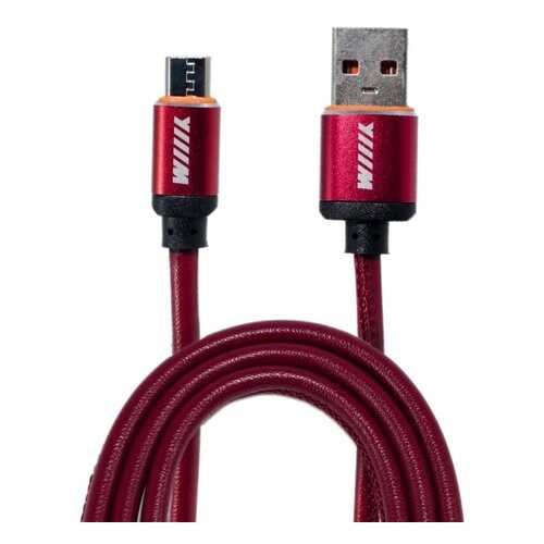 Кабель WIIIX (CB810-2A-UMU-LR-10R) microUSB 1м Red в Связной